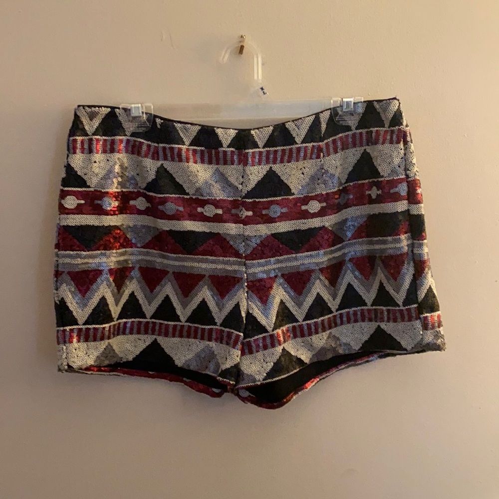Sequin shorts